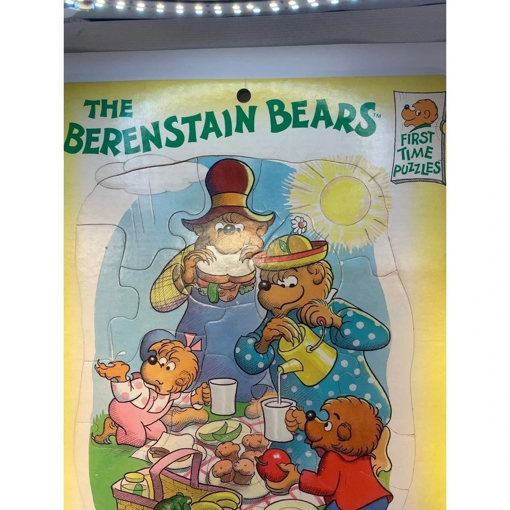 Vintage 1988 Berenstain Bear Random House Frame First Tim Puzzles Kids‎ Play Fun